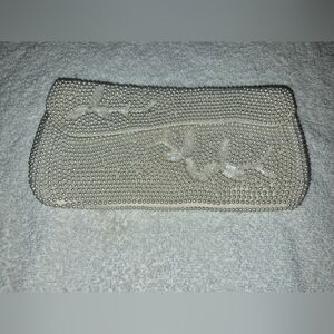 Elegant Pearl Beaded Clutch